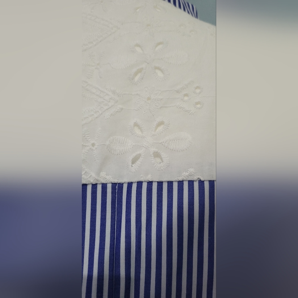 Zara Basic Striped And Embroidery Romer - Picture 6 of 13